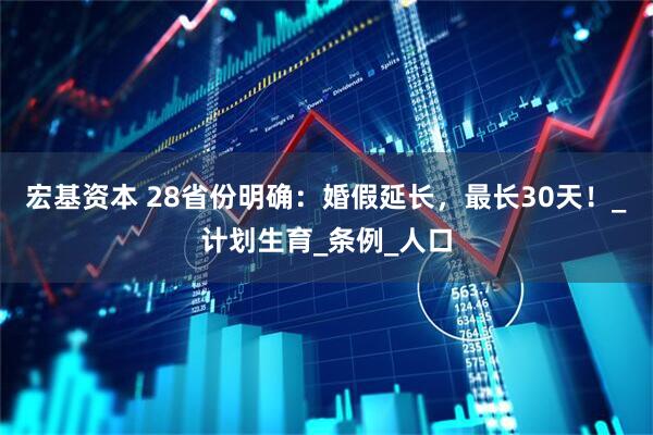 宏基资本 28省份明确：婚假延长，最长30天！_计划生育_条例_人口