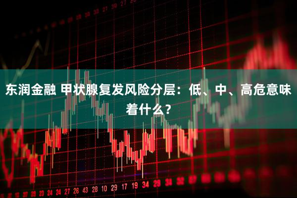 东润金融 甲状腺复发风险分层：低、中、高危意味着什么？